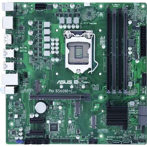 Asus B560M-C/CSM Desktop Motherboard - Intel Chipset - Socket LGA-1200 - Micro ATX - Pentium Gold, Celeron, Core i5, Core 