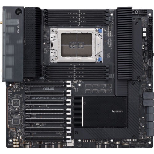 Asus Pro WS WRX80E-SAGE SE WIFI Desktop Motherboard - AMD Chipset - Socket sWRX8 - Extended ATX - Ryzen Threadripper PRO P