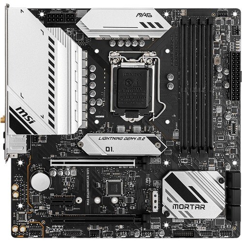 MSI MAG B560M MORTAR WIFI Desktop Motherboard - Intel Chipset - Socket LGA-1200 - Intel Optane Memory Ready - Micro ATX - 