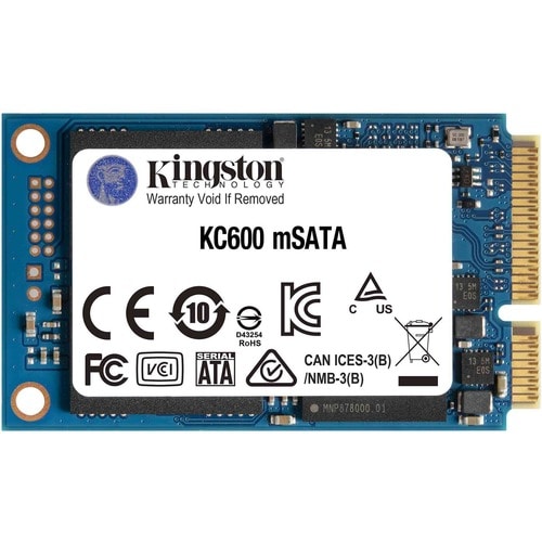 Kingston KC600 256 GB Solid State Drive - mSATA Internal - SATA (SATA/600) - Desktop PC, Notebook Device Supported - 150 T