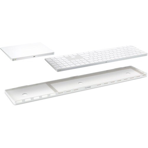 Twelve South MagicBridge Keyboard/Trackpad Holder - 24" x 5" x - Polycarbonate, Silicone - 1 - White