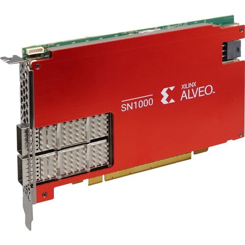 Xilinx Alveo SN1000 100Gigabit Ethernet Card - PCI Express 3.0 x16 - 2 Port(s) - Optical Fiber - 100GBase-X - Plug-in Card