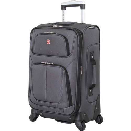 Swissgear 21 Carry On Luggage - Dark Grey 4Wheels Expandable
