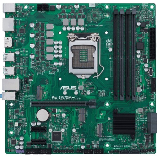 Asus Q570M-C/CSM Desktop Motherboard - Intel Q470 Chipset - Socket LGA-1200 - Intel Optane Memory Ready - Micro ATX - Core