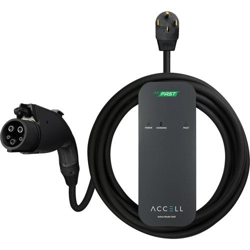 Accell 32 Amp LEVEL 2 Portable Electric Vehicle Charger - 230 V AC Input - Water Proof, Overvoltage Protection