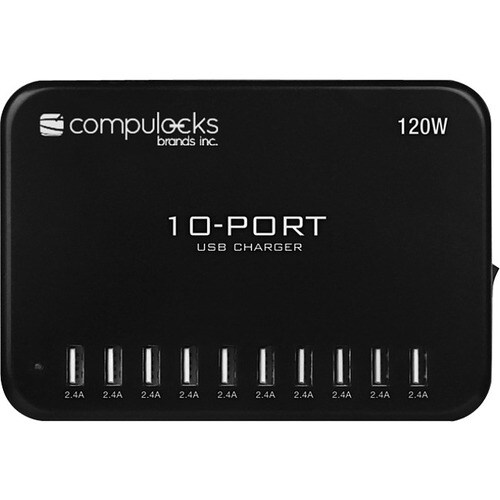 Adaptador CA Compulocks - USB - Para Dispositivo móvil, iPad, Tablet PC, Consola de juegos portátil - 5V DC/2.40A Salida