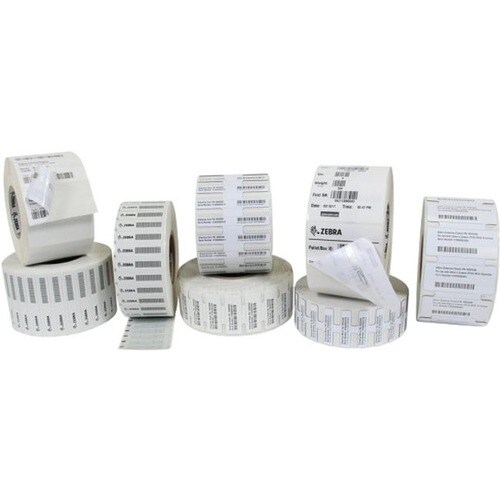 Zebra RFID Label - Rectangle - Thermal Transfer - Synthetic, Polyester, Acrylic, Foam - 400 / Roll - 1 / Box