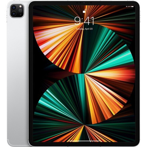 Apple iPad Pro (5th Generation) Tablet - 12.9" - M1 Octa-core (8 Core) - 8 GB RAM - 128 GB Storage - iPadOS 14 - Silver - 