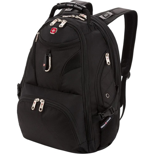 SwissGear Scansmart 5977202420 Carrying Case (Backpack) for 17" Notebook, Tablet - Black - Weather Resistant - Polyster Bo