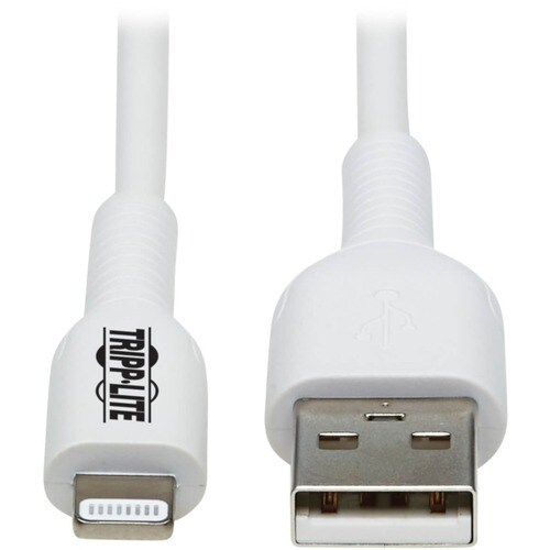 Tripp Lite Safe-IT USB-A to Lightning Sync/Charge Cable Antibacterial 2M - 6.56 ft Lightning/USB Data Transfer Cable for i