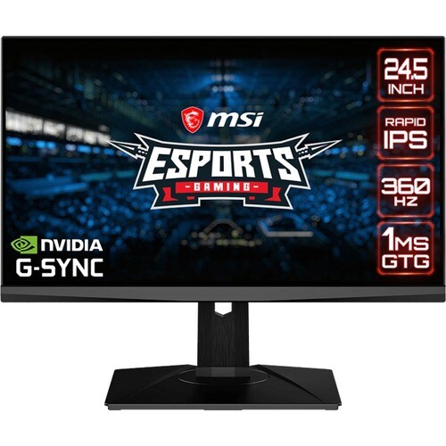 MSI Oculux NXG253R 62.2 cm (24.5") Full HD RGB LED Gaming LCD Monitor - 16:9 - Black - 635 mm Class - Rapid IPS - 1920 x 1