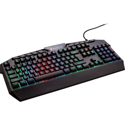 SUREFIRE KingPin Gaming Keyboard - Cable Connectivity - USB 2.0 Type A Interface - RGB LED - German - QWERTZ Layout - Memb