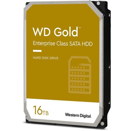 WD Gold WD161KRYZ 16 TB Hard Drive - 3.5" Internal - SATA (SATA/600) - Server, Storage System Device Supported - 7200rpm