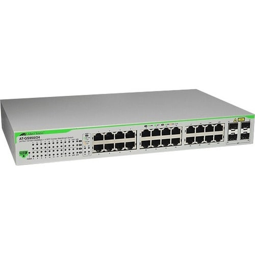Allied Telesis WebSmart GS950/24 Ethernet Switch - 28 Ports - Manageable - Gigabit Ethernet - 10/100/1000Base-T, 1000Base-