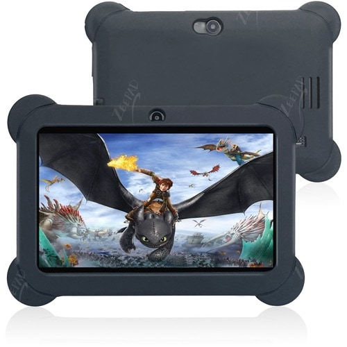 Zeepad Kids Tablet - Black - 16 GB - 1 GB - ARM Cortex A7 Quad-core (4 Core) 1.60 GHz - Android 4.4 KitKat - 1024 x 600 - 