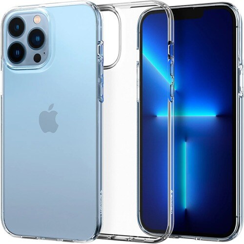 Spigen Liquid Crystal Case for Apple iPhone 13 Pro Max Smartphone - Crystal Clear - Shock Absorbing - Thermoplastic Polyur