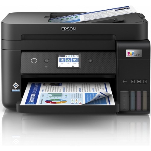 Epson EcoTank L6290 Wireless Inkjet Multifunction Printer - Colour - Black - Copier/Fax/Printer/Scanner - 33 ppm Mono/20 p
