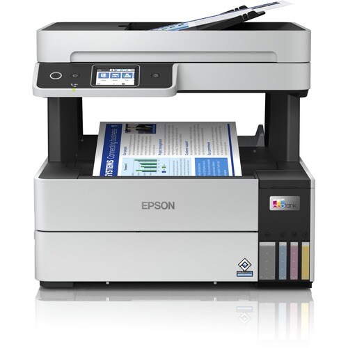 Epson EcoTank L6490 Wireless Inkjet Multifunction Printer - Colour - Copier/Fax/Printer/Scanner - 37 ppm Mono/23 ppm Color