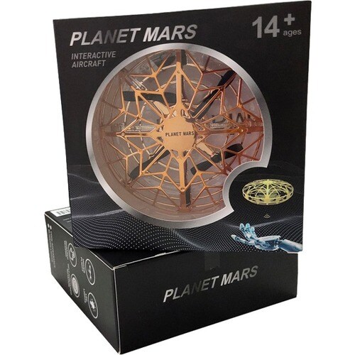 MYEPADS Hover Star- Motion Controlled UFO- Includes Glowing LED Lights- Rosegold - 6+ Age - Battery Powered - 0.17 Hour Ru