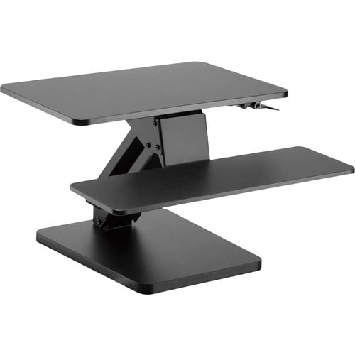 Tripp Lite Safe-IT Sit Stand Desktop Workstation Height Adjustable Antimicrobial - 29 lb Load Capacity - 17.5" Height x 23