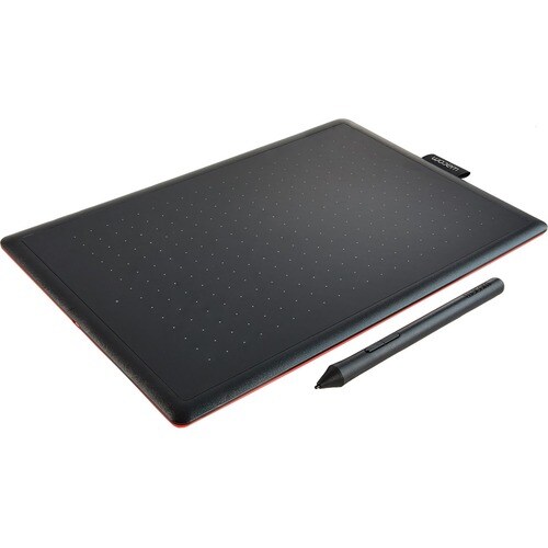Wacom Medium Pen Tablet - Graphics Tablet - 8.50" x 5.31" - 2540 lpi Cable - 2048 Pressure Level - Pen - Mac, PC - Black, Red