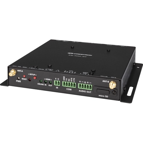 Crestron AirMedia AM-3200-WF Dual Band IEEE 802.11 a/b/g/n/ac/ax 80 Mbit/s Wireless Presentation Gateway - 2.40 GHz, 5 GHz