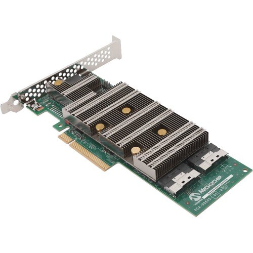 Microchip Adaptec 24G SAS/SATA/NVMe PCIe Gen 4 Host Bus Adapter - 24Gb/s SAS - PCI Express 4.0 x8 - Plug-in Card - RAID Su