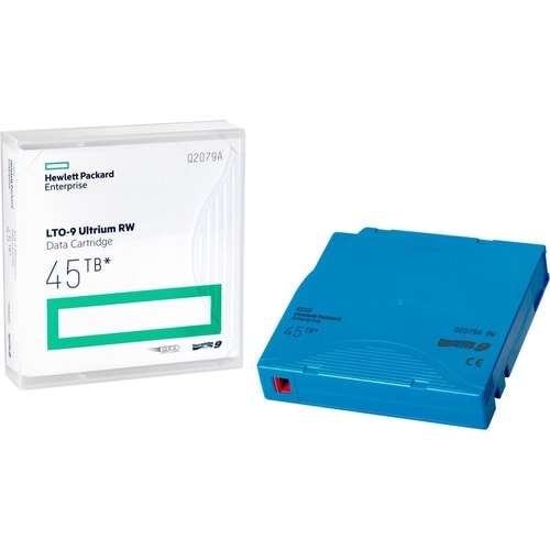 HPE LTO-9 Ultrium 45TB WORM Data Cartridge - LTO-9 - WORM - Labeled - 18 TB (Native) / 45 TB (Compressed) - 3395.67 ft Tap