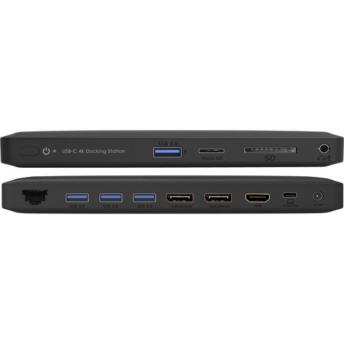 Netpatibles USB-C Triple Display MST Docking Station with 100W Power Delivery - Yes - SD, microSD - 100 W - USB Type C - 3