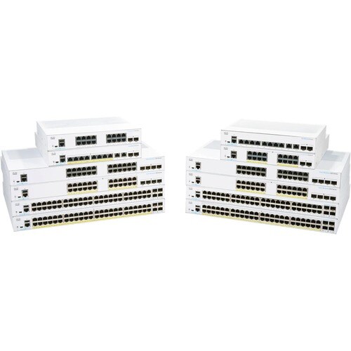 Cisco 250 CBS250-24P-4G 24 Ports Manageable Ethernet Switch - 3 Layer Supported - Modular - 4 SFP Slots - 33.09 W Power Co
