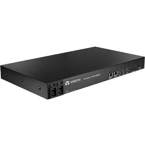 VERTIV ACS ACS8008DAC-400 Device Server - 1 GB - DDR3 SDRAM - Twisted Pair, Optical Fiber - 2 x Network (RJ-45) - 8 x USB 