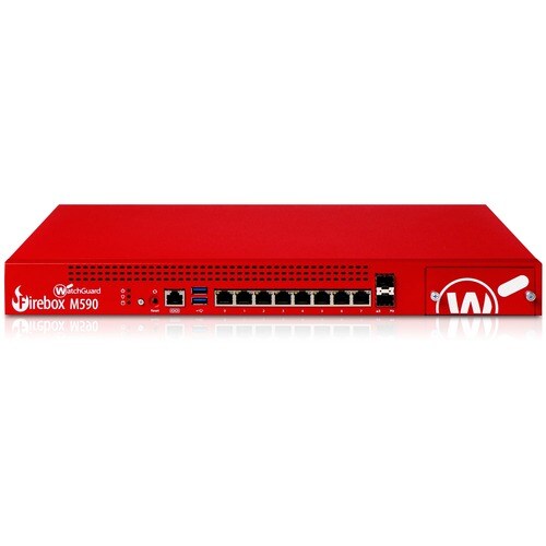 Trade up to WatchGuard Firebox M590 with 1-yr Total Security Suite - 8 Port - 10/100/1000Base-T, 10GBase-X - 10 Gigabit Et