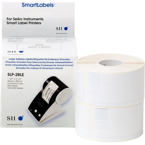 Seiko Instruments SLP-2RLE. Cor do produto: Branco, Material: Papel, Tecnologia de impressão: Acionamento térmico direto .