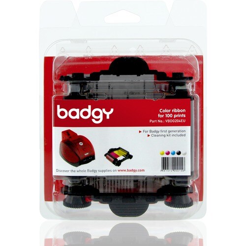 Evolis Ribbon & Cleaning Kit badgy 100p. Compatibilidade: Badgy, Rendimento por página: 100 páginas, Cor(es) dos cartuchos