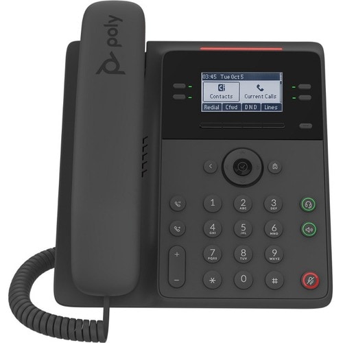 Poly Edge B30 IP Phone - Corded - Corded - Desktop, Wall Mountable - 4 x Total Line - VoIP - 2 x Network (RJ-45) - PoE Ports