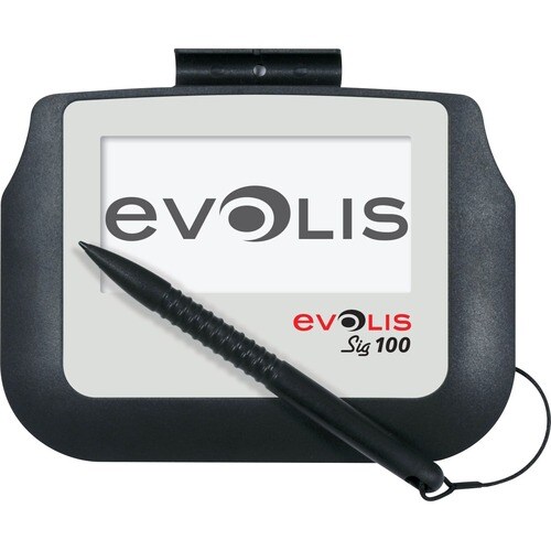 Evolis Sig100 Signature Pad - 95 mm x 47 mm Active Area - LCD - Backlight - 320 x 160 - USB