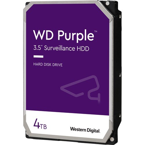 Western Digital Purple WD42PURZ 4 TB Hard Drive - 3.5" Internal - SATA (SATA/600) - Conventional Magnetic Recording (CMR) 