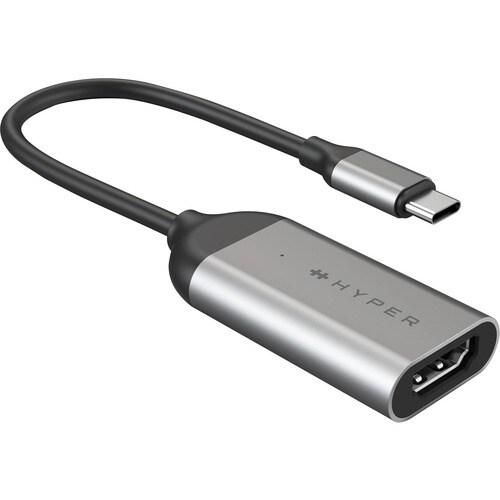 Hyper USB-C to 8K 60Hz / 4K 144Hz HDMI Adapter - 1 x HDMI 2.1 Digital Audio/Video Female - 1 x USB Type C Male - 7680 x 43