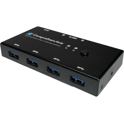 Comprehensive 4 Port USB 3.0 Device Sharing Switcher - USB 3.0 - External - 4 USB Port(s) - 4 USB 3.0 Port(s) - PC