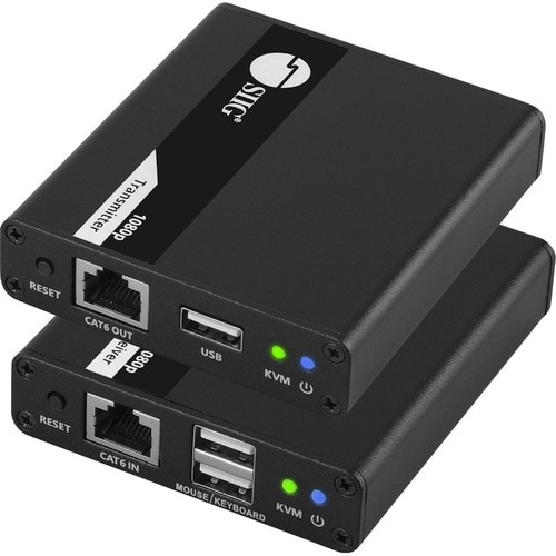 SIIG 1080p HDMI USB KVM Over Cat6 Extender - 70m - Supports PCM 2/5.1/7.1, Dolby & DTS 5.1