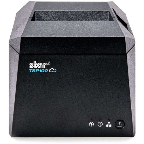 Star Micronics TSP143IVUE GRY US Desktop Direct Thermal Printer - Monochrome - Wall Mount - Receipt Print - Ethernet - USB