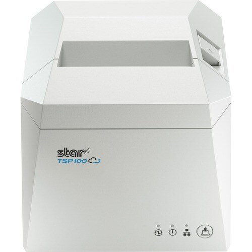 Star Micronics TSP143IV UE WHT E+U Retail Direct Thermal Printer - Monochrome - Wall Mount - Receipt Print - Ethernet - US