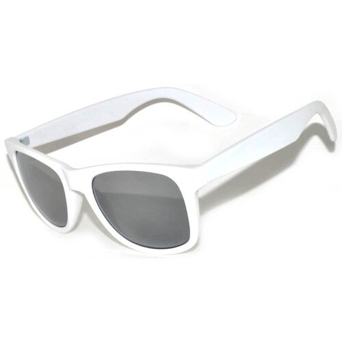 4XEM Branded UV Sunglasses White - Standard - White Frame - Unisex