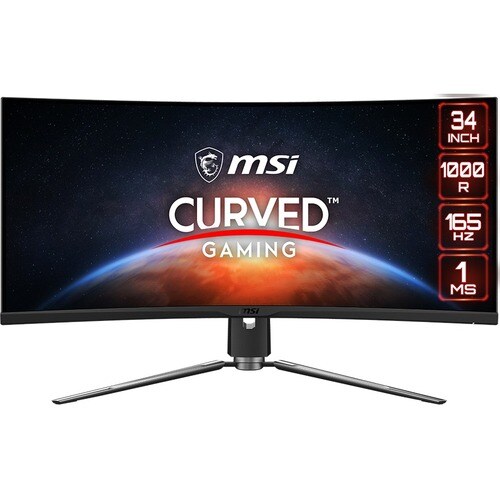 MSI MPG ARTYMIS 343CQR 86.4 cm (34") UW-QHD Curved Screen Gaming LCD Monitor - 21:9 - Black - 863.60 mm Class - Vertical A