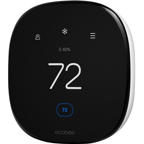 ecobee Smart Thermostat Enhanced - For Smartphone, Home - Alexa, HomeKit, SmartThings, IFTTT, Google Assistant Supported