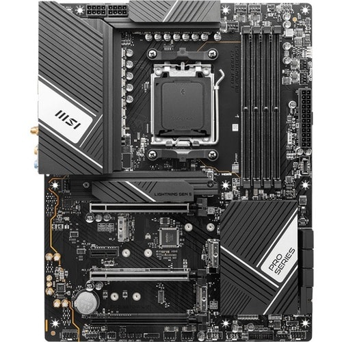 MSI PRO X670-P WIFI Desktop Motherboard - AMD X670 Chipset - Socket AM5 - ATX - Ryzen Processor Supported - 128 GB DDR5 SD
