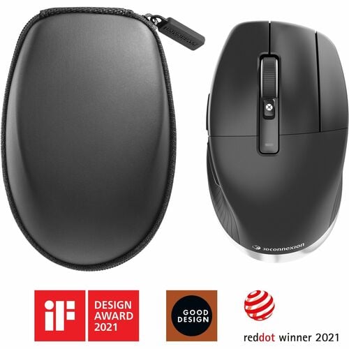 3Dconnexion CadMouse Pro Wireless - Full-size Mouse - Optical - Wireless - Bluetooth/Radio Frequency - 2.40 GHz - Yes - US