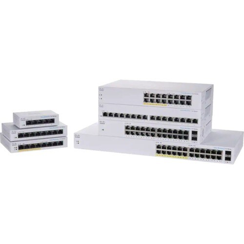 Cisco Business 110 CBS110-8PP-D 8 Ports Ethernet Switch - 2 Layer Supported - 5.29 W Power Consumption - 32 W PoE Budget -