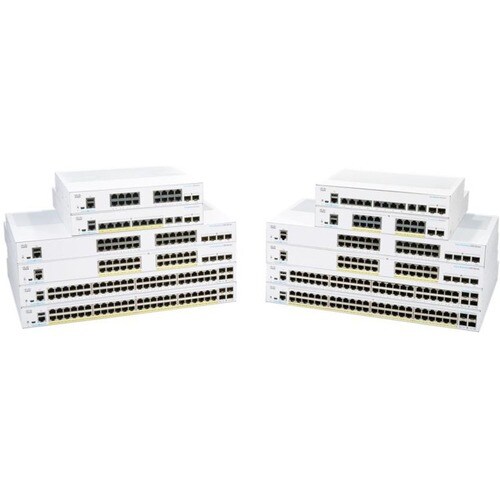 Cisco 350 CBS350-16T-2G 16 Ports Manageable Ethernet Switch - 3 Layer Supported - Modular - 2 SFP Slots - 18.63 W Power Co