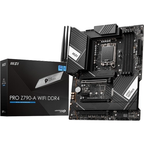 MSI Z790-A WIFI DDR4 Desktop Motherboard - Intel Z790 Chipset - Socket LGA-1700 - ATX - Core i5, Core i7, Core i9, Pentium